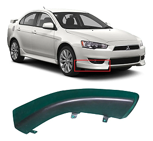 Spoiler Parachoque Dianteiro Lancer 2011 2012 2013 2014 2015 2016 2017 2018 2019 Lado Passageiro