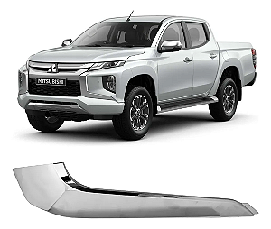 Friso Cromado Inferior Lado Motorista Parachoque L200 2021 2022 2023