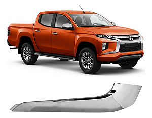 Friso Cromado Inferior Passageiro Parachoque L200 2021 2022 2023