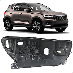 Carcaça Farol Volvo Xc40 2018 2019 2020 2021 2022 2023 Lado Direito Passageiro