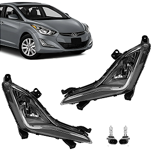 PAR FAROL DE MILHA NEBLINA AUXILIAR ELANTRA 2014 2015 2016