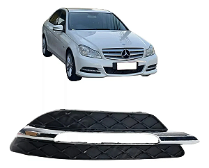 Grade Moldura Farol Milha Lado Passageiro C180 C200 2011 2012 2048803324