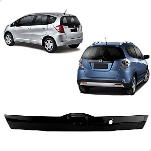 Friso Moldura Porta Malas Traseiro Honda Fit 2009 2010 2011 2012 2013 2014 Preto Black Piano 74890TG0Q00