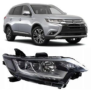 FAROL DIANTEIRO LED OUTLANDER GT 2016 2017 2018 LADO DIREITO