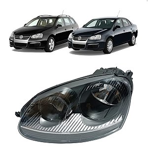 Farol Máscara Negra Jetta Jetta Variant 2007 2008 2009 2010 Esquerdo Motorista 1K6941005P