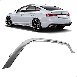 Friso Inferior Motorista Traseiro Audi A5 2020 2021 2022 2023 2024 2025 Prateado