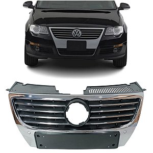 Grade Superior Cromada Sem Furo Passat 2005 2006 2007 2008 2009 2010 3C0853651