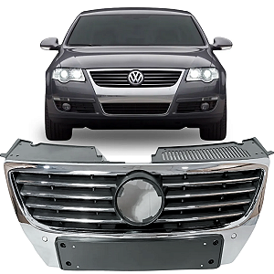 Grade Superior Cromada Sem Furo Passat 2005 2006 2007 2008 2009 2010 3C0853651