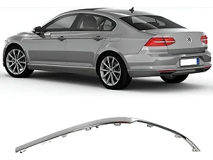 Friso Cromado Motorista Parachoque Traseiro Passat 2017 2018 2019 3g0853841