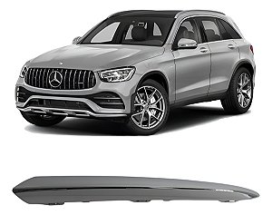 Spoiler Cromado Dianteiro Mercedes Glc300 2019 2020 2021 2022 2023 Esquerdo