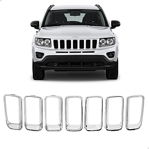Grade Moldura Friso Cromado Jeep Compass 2011 2012 2013 2014 2015 68109865AA