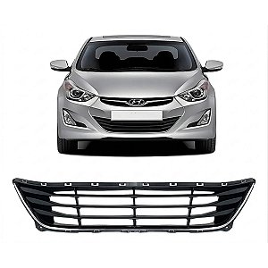 Grade Central Inferior Elantra 2015 2016 Friso Cromado Novo