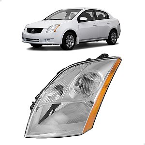 Farol Dianteiro Nissan Sentra 2007 2008 2009 Esquerdo Motorista Novo 26060ET000