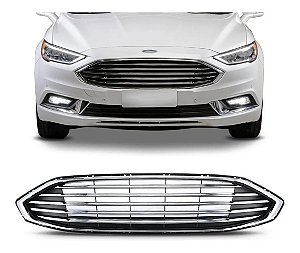 Grade Superior Cromada do parachoque dianteiro Fusion 2017 2018 2019 HS738150