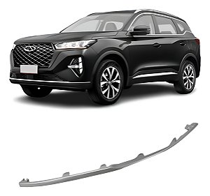 Friso Lateral Do Parachoque Dianteiro Tiggo 7 Pro 2021 2022 2023 2024 2025 Esquerdo