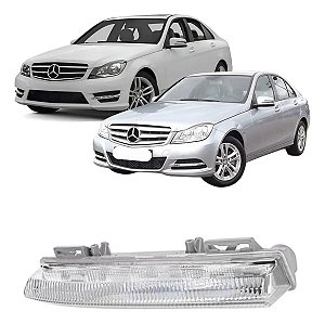 Farol De Milha Led Drl Daylight Esquerdo Mercedes C180 C300 2011 2012 2013 2014