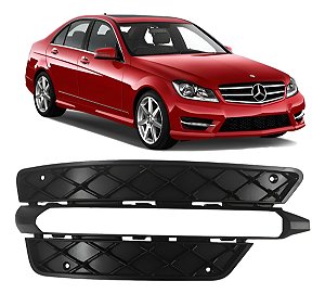 Grade Moldura Farol Milha Direito Mercedes C180 11 2012 2014