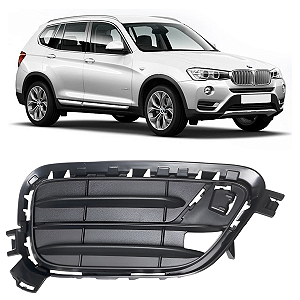 Grade Tela Moldura Milha Bmw X3 F25 2015 2016 2017 Direito Passageiro 51117347946