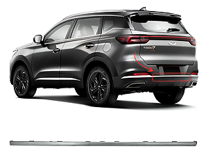 Friso Central Parachoque Traseiro Tiggo 7 Pro 2022 2023 2024 2025 602000935AAAKR