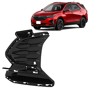 Moldura Tela Grade Farol Milha Equinox Rs 2021 2022 2023 2024 Esquerdo Motorista 84858996