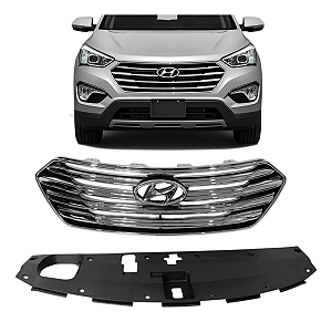 Grade Dianteiro Parachoque Grand Santa Fe 2013 2014 2015 2016 86350B8000