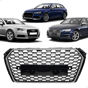 Grade Parachoque Dianteira S4 Para Audi A4 2016 2017 2018 Cinza Brilhante 8W6853651AB