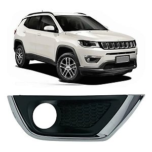 Grade Moldura Milha Cromado Jeep Compas 2017 2018 2019 2020 Direito Passageiro 53224444