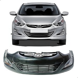 Parachoque Grade Dianteira Farol De Milha Elantra 2014 2015 2016