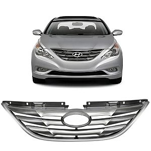 Grade Dianteira Sonata Cromada 2011 2012 2013 2014 Novo