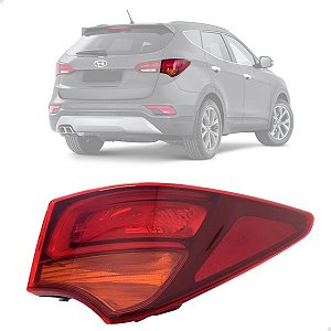 Lanterna Canto Led Traseiro Santa Fé 2016 2017 2019 Direito