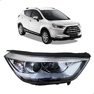 Farol Dianteiro Máscara Cromada Jac T5 2017 2018 Direito Passageiro 4121200U2210