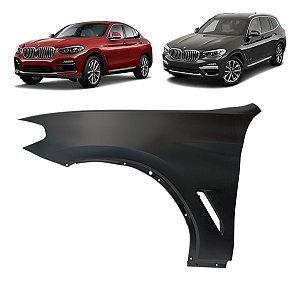 Paralama Dianteiro Bmw X3 X4 2018 2019 2020 2021 Lado Esquerdo Motorista 41002459938 Alumínio
