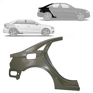 Folha Retalho Lateral Audi A3 Sedan 2014 2015 2016 2017 2018 2019 2020 2021 Lado Direito Passageiro 8V5809838