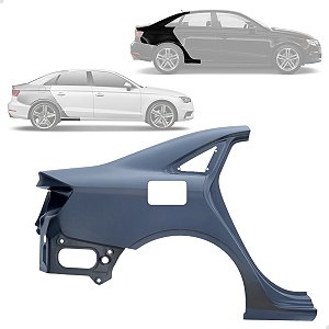 Folha Retalho Lateral Audi A3 Sedan 2014 2015 2016 2017 2018 2019 2020 2021 Lado Direito Passageiro 8V5809838