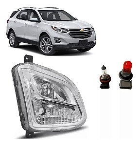Farol de Milha Pisca Seta Auxiliar Dianteiro Chevrolet Equinox 2017 2018 2019 2020 2021 Direito Passageiro 84226250