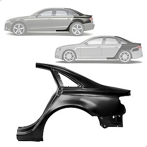 Folha Retalho Lateral Audi A4 B8 Sedan 2009 2010 2011 2012 2013 2014 2015 Lado Esquerdo Motorista
