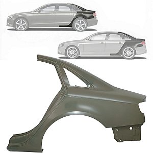 Folha Retalho Lateral Audi A4 B8 Sedan 2009 2010 2011 2012 2013 2014 2015 Lado Esquerdo Motorista
