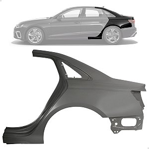 Retalho Folha Lateral Audi A4 B9 Sedan 2021 2022 2023 2024 Lado Esquerdo Motorista 8WD810075A