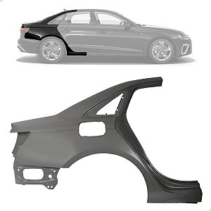 Retalho Folha Lateral Audi A4 B9 Sedan 2021 2022 2023 2024 Lado Direito Passageiro 8WD810076A