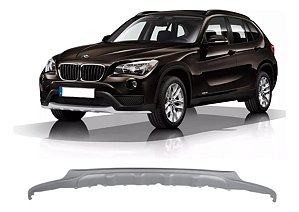 Spoiler Aplique Parachoque Bmw X1 2013 2014 2015 Prateado 51117374051