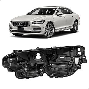 Carcaça Farol Dianteiro Volvo S90 2019 2020 2021 2022 Esquerdo 31655768