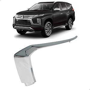 Friso Farol Superior Cromado Pajero Sport 2021 2022 2023 2024 Esquerdo 6407A355