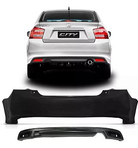 Kit Spoiler Parachoque Traseiro Honda City 2012 2013 2014