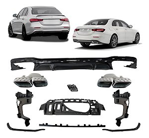 Spoiler Inferior Traseiro Saida Dupla E63 Para E300 2021 2022