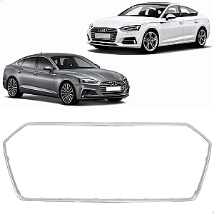 Friso Moldura Cromada Grade Superior Audi A5 2017 2018 2019