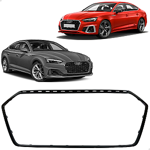 Friso Moldura Grade Superior Black Piano Audi A5 2020 2021 2022 2023 2024 2025