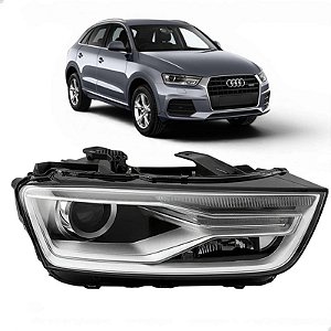 Farol Led Dianteiro Audi Q3 2016 2017 2018 Direito Passageiro 8U941005B Novo