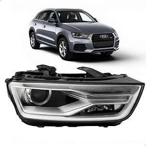 Farol Led Dianteiro Audi Q3 2015 2016 2017 2018 Direito Passageiro 8U941005B Novo