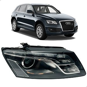 Farol Led Dianteiro Audi Q5 2009 2010 2011 2012 Direito Passageiro 8R0941004A Novo
