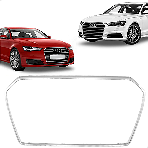 Friso Moldura Cromada Grade Superior Dianteira Audi A6 2015 2016 2017 2018